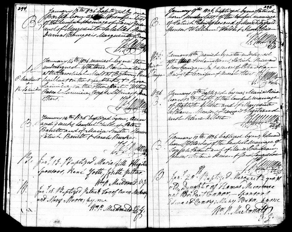 Margaret McCormick baptismal 1836 2 years old(1)
